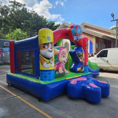 Casa de salto inflable con diapositiva dibujos animados Patrulla de perros de patadas Temas de edad 14 años o más