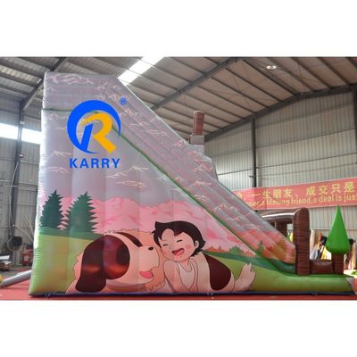Parque acuático de eventos tobogán de salto inflable para niños y adultos tamaños opcionales 9 * 4.5