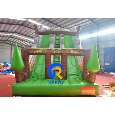 Parque acuático de eventos tobogán de salto inflable para niños y adultos tamaños opcionales 9 * 4.5