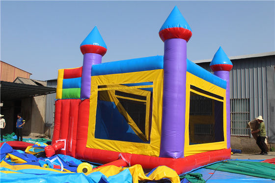 Parque al aire libre Unisex comercial colorido Tetris saltando casa de rebote inflable para niños