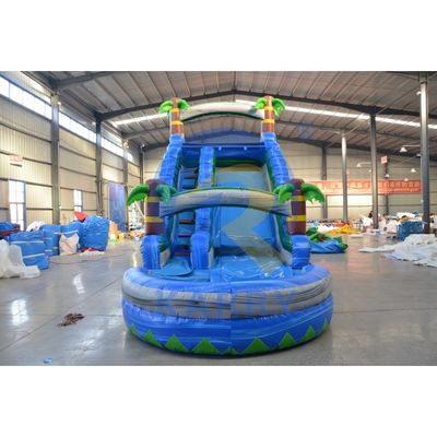Soplador de aire estándar CE incluido deslizador de palma azul para niños