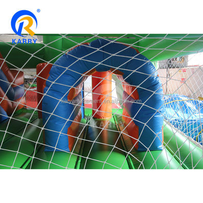 Jump Slide and Score PVC Inflable Bouncer House Combo para entusiastas del fútbol unisex