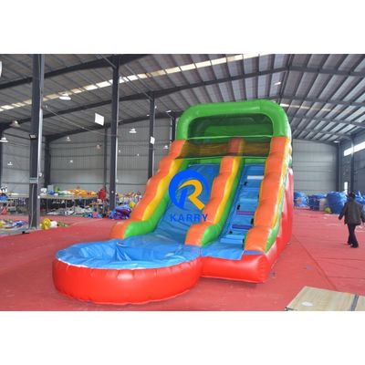 Bouncer Inflatable Air Water Slide Salto Castillo Bouncy Luna pequeño Bounce House tobogán con piscina