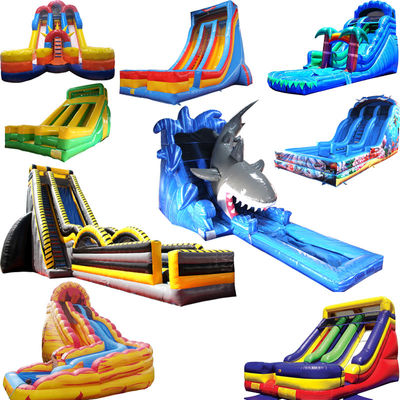 Bouncer Inflatable Air Water Slide Salto Castillo Bouncy Luna pequeño Bounce House tobogán con piscina