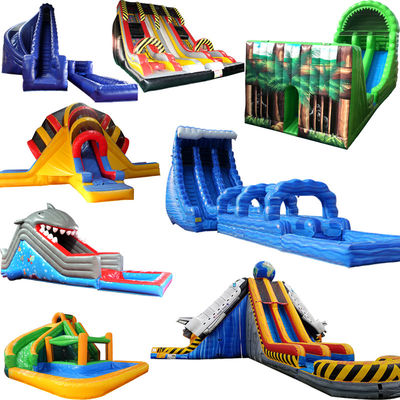 Bouncer Inflatable Air Water Slide Salto Castillo Bouncy Luna pequeño Bounce House tobogán con piscina