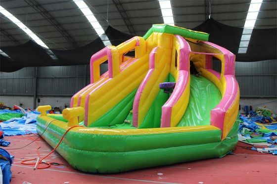 Verano Gran piscina tobogán castillo inflable para niños piscina al aire libre juego de escalada