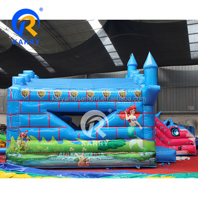 14 Años de edad Equipo de entretenimiento para niños al aire libre Casa de salto inflable con tobogán