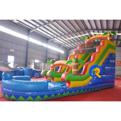 Comerciante de niños patio de recreo aire lleno al aire libre seco interior delfín toboganes inflables