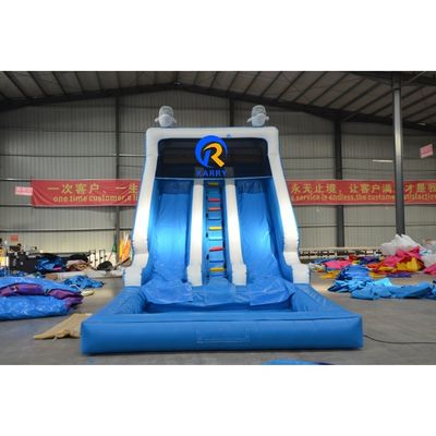 Comerciante de niños patio de recreo aire lleno al aire libre seco interior delfín toboganes inflables
