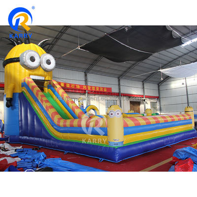 Kit de reparación incluido Gran castillo inflable con tobogán inflable y curso de obstáculos