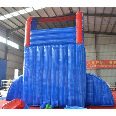 Divertimento Grado comercial tobogán de agua inflable para adultos Gran tobogán de piscina de peces
