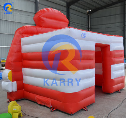 Interiores / al aire libre fiesta de picnic para niños y adultos Casa de salto inflable con kits de reparación Rojo