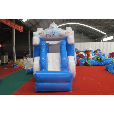 Carro inflable congelado con tobogán Hielo y nieve Castillo Princesa juguete inflable al aire libre