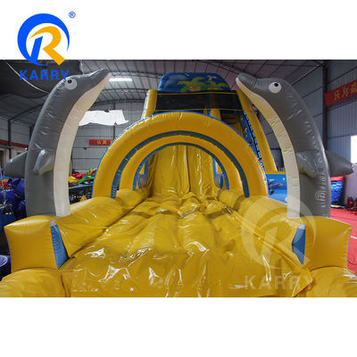 Promoción de eventos comerciales Grandes toboganes de agua inflables con capacidad máxima de 100-500 kg