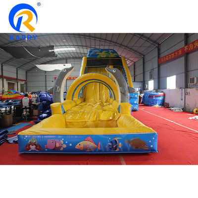Promoción de eventos comerciales Grandes toboganes de agua inflables con capacidad máxima de 100-500 kg