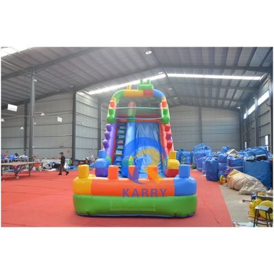 16' Bloques de construcción húmedo/seco Inflables de agua deslizamiento casa de rebote Combinación para el juego en familia