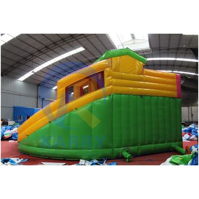 Color personalizado de mármol trópico tobogán de agua inflable Combo Bouncer para venta Unisex