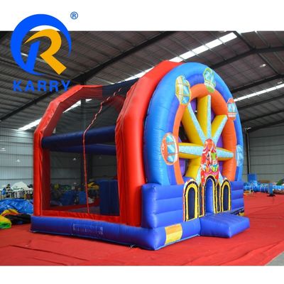 Juego de salto portátil para niños juguete rueda de la fortuna castillo inflable para juego al aire libre