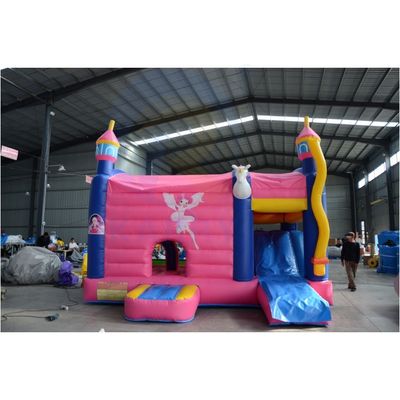 Castillo de salpicadores inflable portátil con tobogán salto de unicornio Sprite