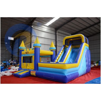 Castillo de salpicadores inflable portátil con tobogán salto de unicornio Sprite