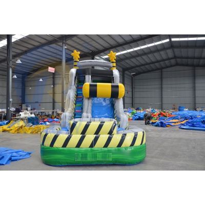 Accesorios estándar CE Deslizador tóxico inflable cuadrado con deslizador para animales de la piscina y la selva