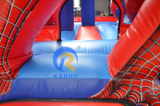 Blower incluido Personaje de dibujos animados Trampolín hinchable tobogán para parques de diversiones