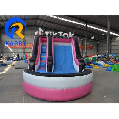 Capacidad máxima 100-500 kg Promoción de eventos comerciales tobogán de agua inflable con piscina