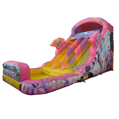CE soplador y accesorios de reparación incluidos Princesa de cuento de hadas tobogán de agua inflable