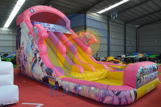CE soplador y accesorios de reparación incluidos Princesa de cuento de hadas tobogán de agua inflable