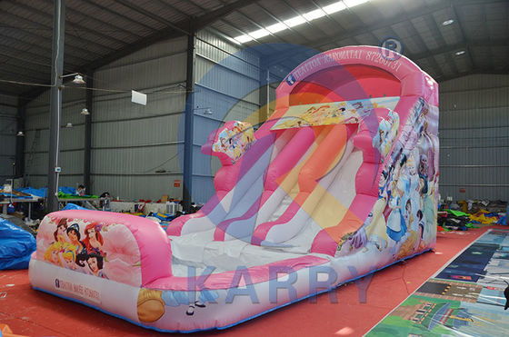 Playcenter Parque acuático de verano Princesa rosa tobogán de agua inflable con piscina