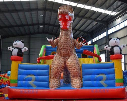 El castillo de saltos de juguete al aire libre más popular Parque temático de dinosaurios recientemente diseñado