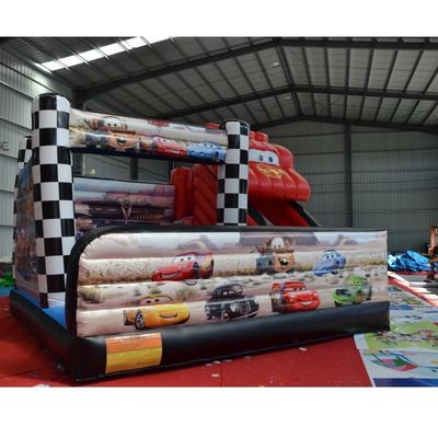 Logotipo personalizado Acceptable Bouncy Castle Slide para equipos del centro comercial y juegos al aire libre de los niños