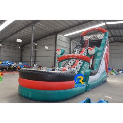 Deslizamiento seco inflable comercial para un hermoso deslizamiento de piscina exterior e interior