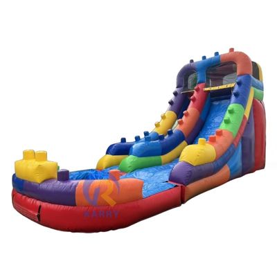 Deslizamiento de agua inflable comercial con kit de reparación y soplador de piscina CE incluido