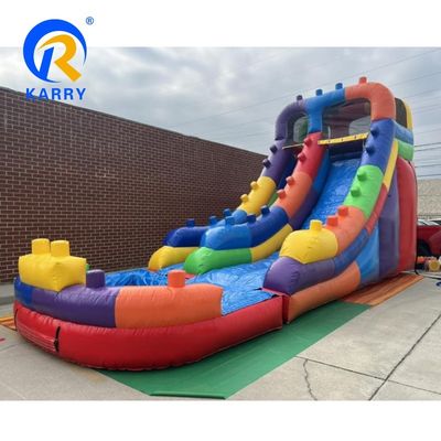 Deslizamiento de agua inflable comercial con kit de reparación y soplador de piscina CE incluido