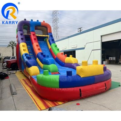 Deslizamiento de agua inflable comercial con kit de reparación y soplador de piscina CE incluido