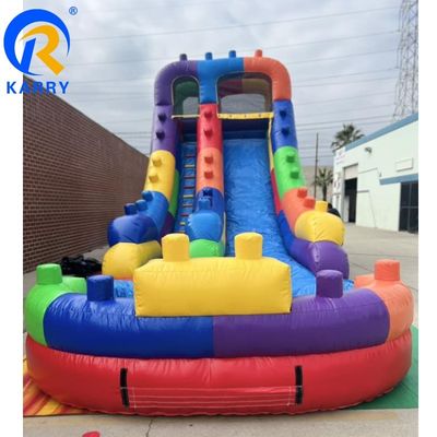 Deslizamiento de agua inflable comercial con kit de reparación y soplador de piscina CE incluido