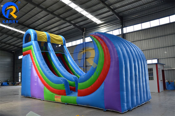 10*3.5*6m Deslizador de agua giratorio inflable de PVC impulsado por el rendimiento para alquiler de fiestas de verano