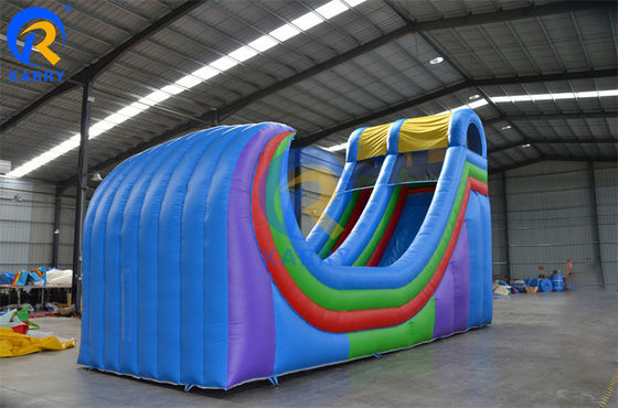 10*3.5*6m Deslizador de agua giratorio inflable de PVC impulsado por el rendimiento para alquiler de fiestas de verano