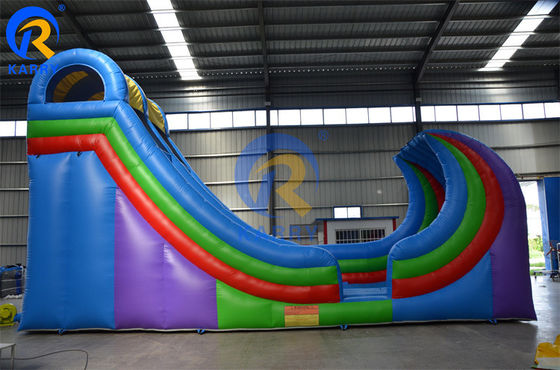 10*3.5*6m Deslizador de agua giratorio inflable de PVC impulsado por el rendimiento para alquiler de fiestas de verano