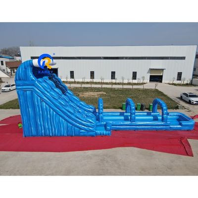 18x4.5x7m Deslizamiento doble para exteriores Deslizamiento de agua inflable Piscina Combo Gran deslizamiento extendido