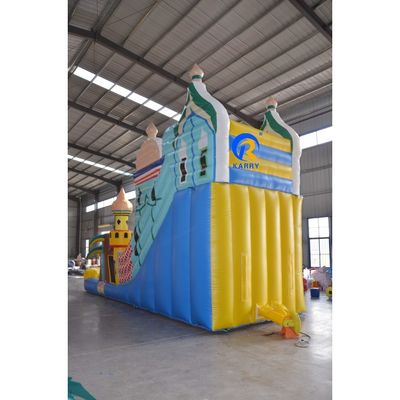 Deslizamiento de agua comercial inflable de gran tamaño de 5 a 10 pasajeros Deslizamiento de palma con piscina