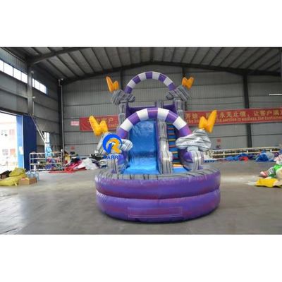 Alquiler combinado de aerosoles comerciales inflables para toboganes de agua de tiburón