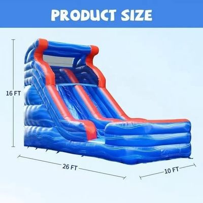 Alquiler combinado de aerosoles comerciales inflables para toboganes de agua de tiburón