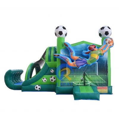 Inicio/Empresas PVC elástico jugador de fútbol castillo casa de rebote carrete inflable