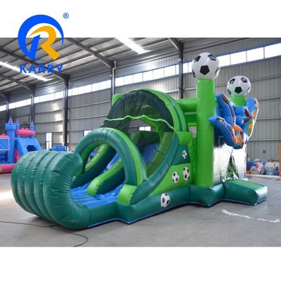 Inicio/Empresas PVC elástico jugador de fútbol castillo casa de rebote carrete inflable