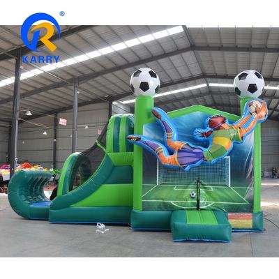 Inicio/Empresas PVC elástico jugador de fútbol castillo casa de rebote carrete inflable