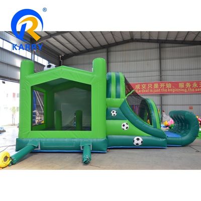 Inicio/Empresas PVC elástico jugador de fútbol castillo casa de rebote carrete inflable