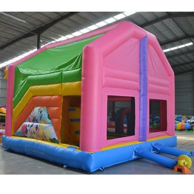 Promoción de eventos comerciales Unicornio Castillo de salto con kits de deslizamiento y reparación incluidos