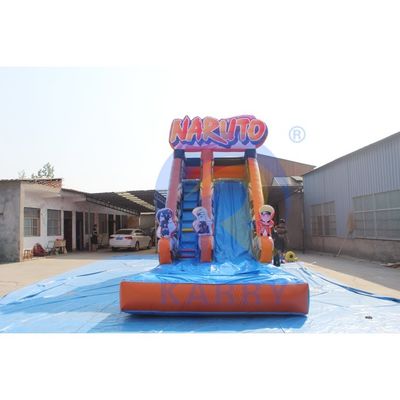 Combo de piscina de tobogán seco de color inflable para entretenimiento al aire libre